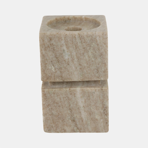 sagebrook home 6" Onyx Marble Stacked Cubes Pillar Candleholder Wishlist Create New