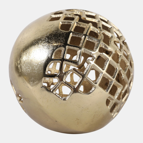 Sagebrook Home 6" Partial Mesh Orb Gold Wishlist Create New
