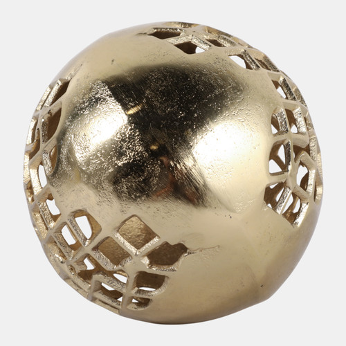 Sagebrook Home 6" Partial Mesh Orb Gold Wishlist Create New