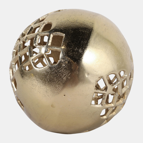 Sagebrook Home 6" Partial Mesh Orb Gold Wishlist Create New