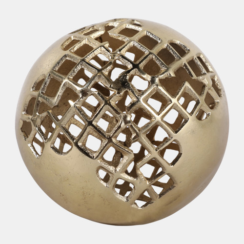 sagebrook home 6" Partial Mesh Orb Gold Wishlist Create New
