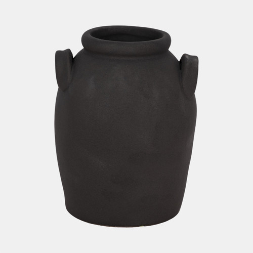 sagebrook home 6" Rough Finish Jug With Handles Black Wishlist Create New