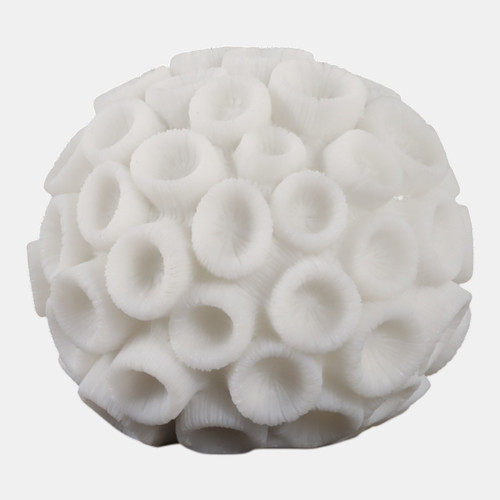 Sagebrook Home 6" Round Coral Orb Ivory Wishlist Create New