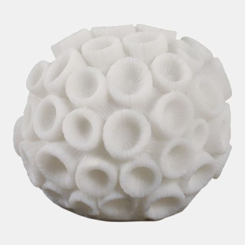 Sagebrook Home 6" Round Coral Orb Ivory Wishlist Create New