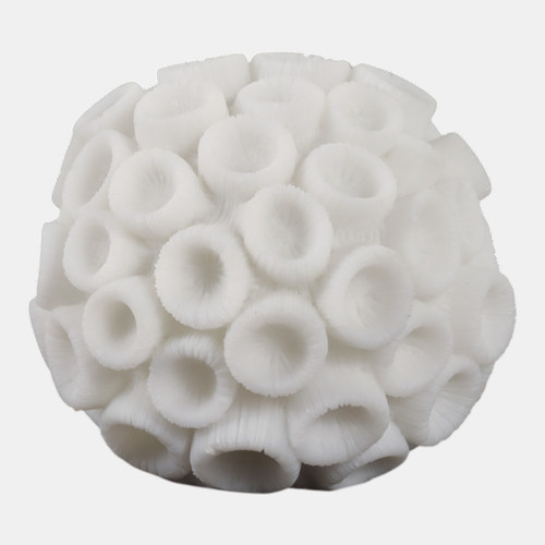 sagebrook home 6" Round Coral Orb Ivory Wishlist Create New