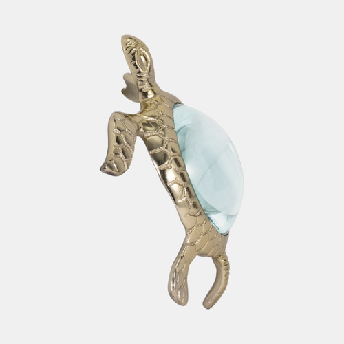 Sagebrook Home 6" Sea Turtle Magnifying Glass Gold Wishlist Create New