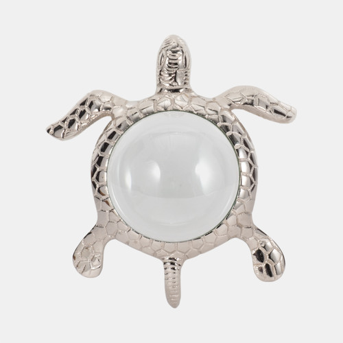 Sagebrook Home 6" Sea Turtle Magnifying Glass Silver Wishlist Create New