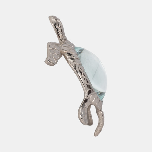 Sagebrook Home 6" Sea Turtle Magnifying Glass Silver Wishlist Create New