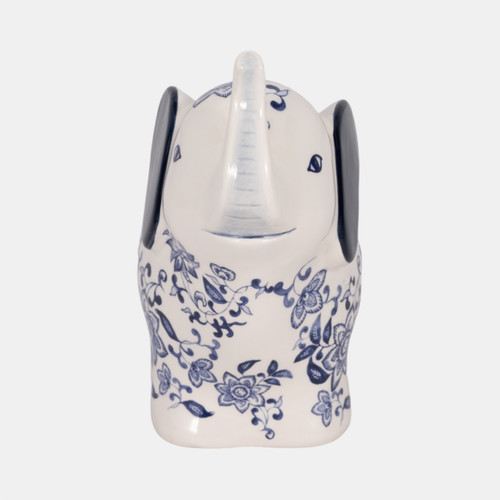 Sagebrook Home 6" Trunk Up Chinoiserie Elephant Blue/white Wishlist Create New