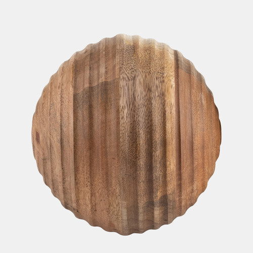 Sagebrook Home 6" Wooden Orb W/ Ridges Natural Wishlist Create New