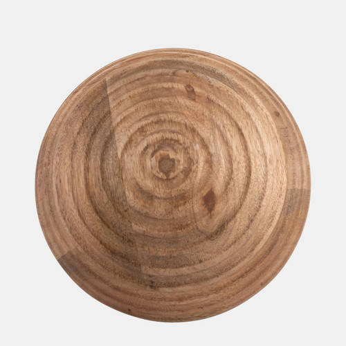 Sagebrook Home 6" Wooden Orb W/ Ridges Natural Wishlist Create New