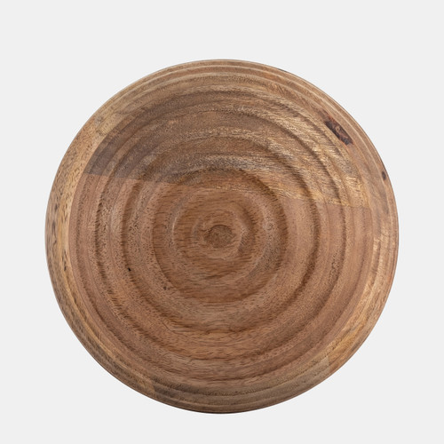 sagebrook home 6" Wooden Orb W/ Ridges Natural Wishlist Create New