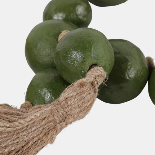 Sagebrook Home 60" Terracotta Varied Size Bead Garland Green Wishlist Create New