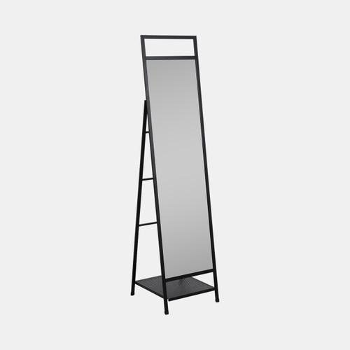 Sagebrook Home 63" Standing Mirror W/ Hooks Black Wishlist Create New