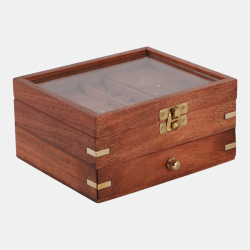 sagebrook home 6x5" 3 In 1 Game Set Brown/gold Wishlist Create New