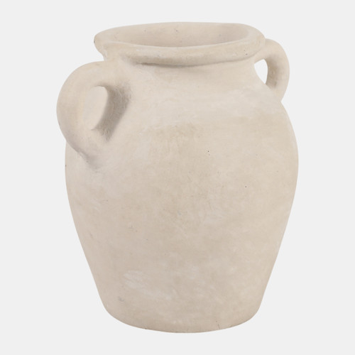 Sagebrook Home 6x5" Paper Mache Bud Vase W/ Handles Ivory Wishlist Create New