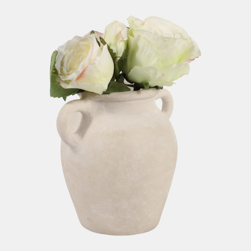 Sagebrook Home 6x5" Paper Mache Bud Vase W/ Handles Ivory Wishlist Create New