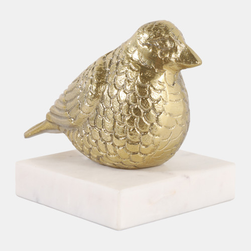 Sagebrook Home 6x5" Small Bird On Marble Base Gold Wishlist Create New