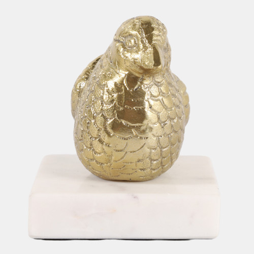 Sagebrook Home 6x5" Small Bird On Marble Base Gold Wishlist Create New