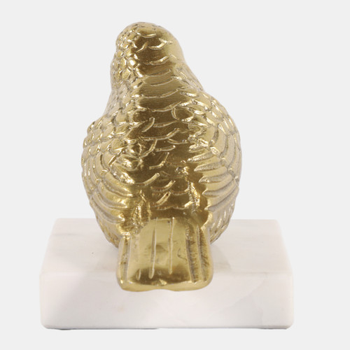 Sagebrook Home 6x5" Small Bird On Marble Base Gold Wishlist Create New