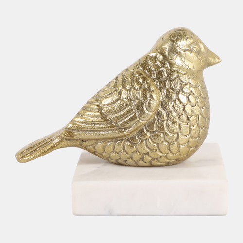 sagebrook home 6x5" Small Bird On Marble Base Gold Wishlist Create New