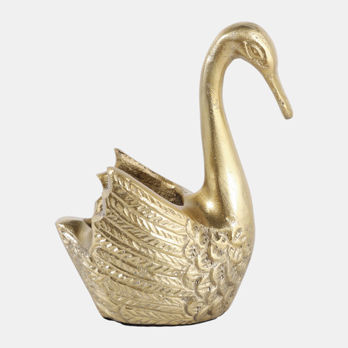 sagebrook home 6x5" Swan Planter Gold Wishlist Create New