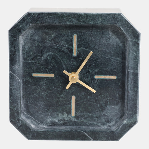 sagebrook home 6x6" Marble Octagon Clock Green/gold Wishlist Create New