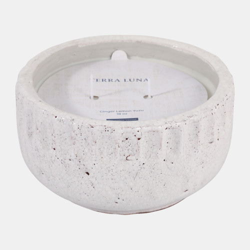 sagebrook home 7" 18 Oz Ginger Lemon Yuzu Candle White Crackle Wishlist Create New