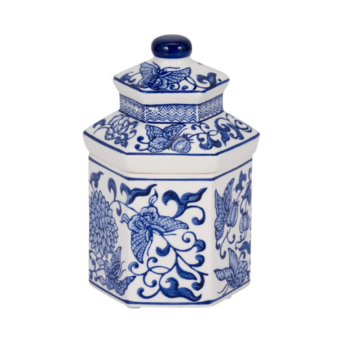 sagebrook home 7" 6oz Sandalwood Myrrh Chinoiserie Cndle blu/wht Wishlist Create New
