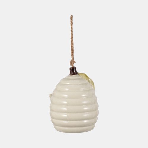 Sagebrook Home 7" Beehive Bird Feeder Ivory Wishlist Create New
