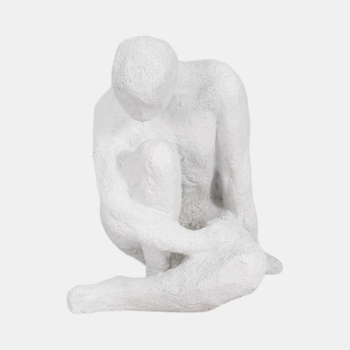 Sagebrook Home 7" Contemplating Figure Rough Texture White Wishlist Create New