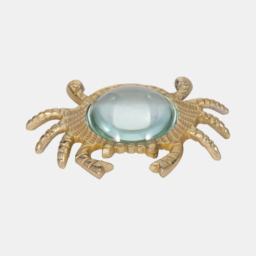 sagebrook home 7" Crab Magnifying Glass Gold Wishlist Create New