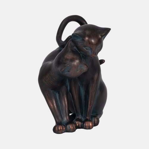 Sagebrook Home 7" Cuddling Cats Bronze Wishlist Create New