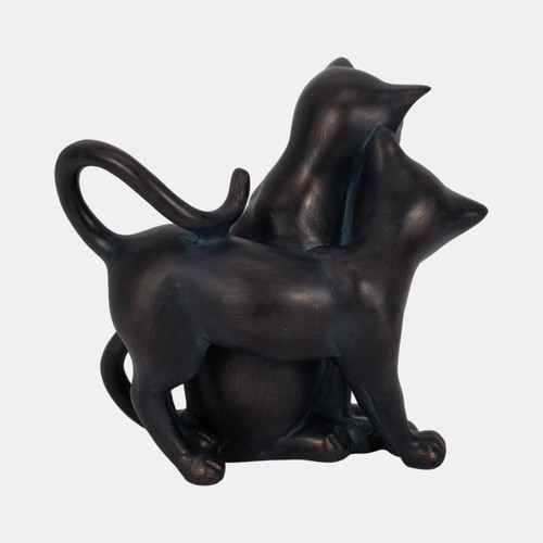 Sagebrook Home 7" Cuddling Cats Bronze Wishlist Create New