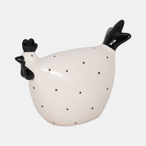 Sagebrook Home 7" Dotted Rooster White/black Wishlist Create New