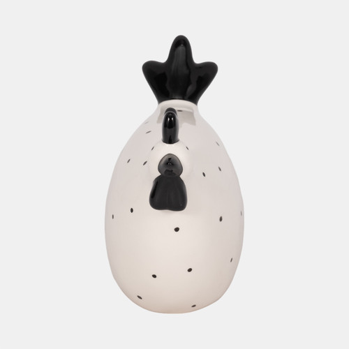 Sagebrook Home 7" Dotted Rooster White/black Wishlist Create New
