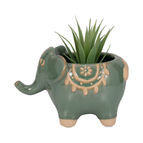 Sagebrook Home 7" Elephant Planter Green Wishlist Create New