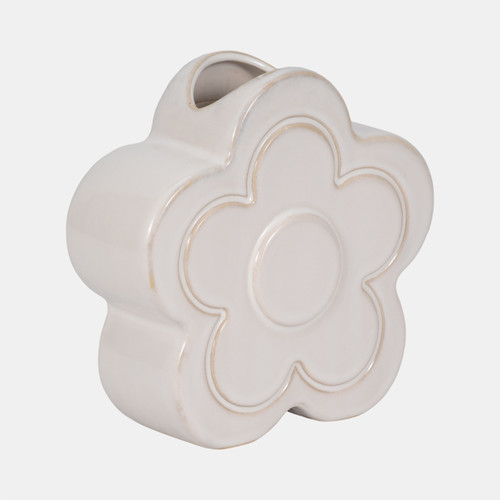Sagebrook Home 7" Flower Power Object Vase Ivory Wishlist Create New