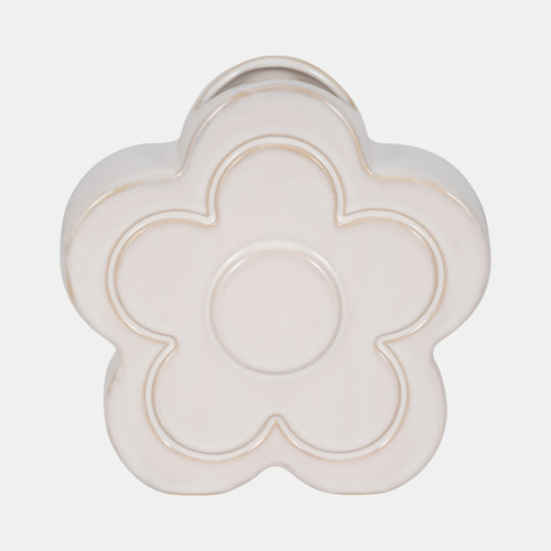 sagebrook home 7" Flower Power Object Vase Ivory Wishlist Create New