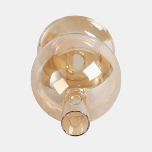 Sagebrook Home 7" Glass Bubble Taper Candle Holder Gold Luster Wishlist Create New