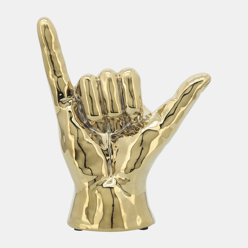 Sagebrook Home 7"h "hang Loose" Hand Gold Wishlist Create New