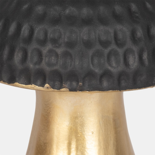 Sagebrook Home 7" Hammered Top Mushroom Black/gold Wishlist Create New