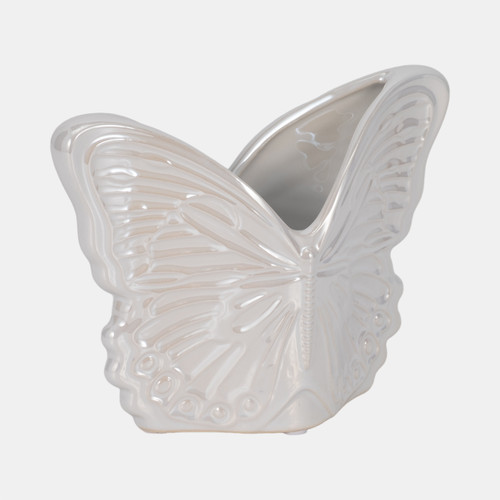 Sagebrook Home 7" Iridescent Butterfly Planter Ivory Wishlist Create New