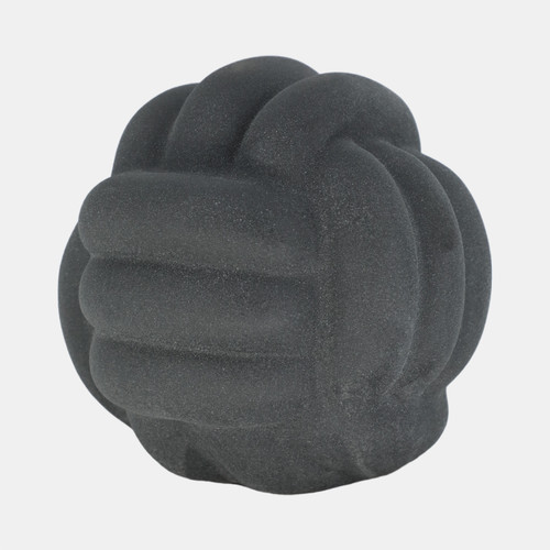 Sagebrook Home 7" Knot Orb Rough Texture Black Wishlist Create New