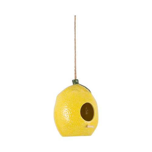 Sagebrook Home 7" Lemon Bird House/feeder Yellow/green Wishlist Create New
