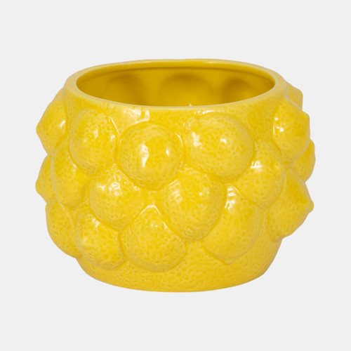 Sagebrook Home 7" Lemons Flower Pot Yellow Wishlist Create New