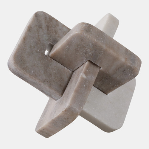 Sagebrook Home 7" Marble Knot White/beige Wishlist Create New