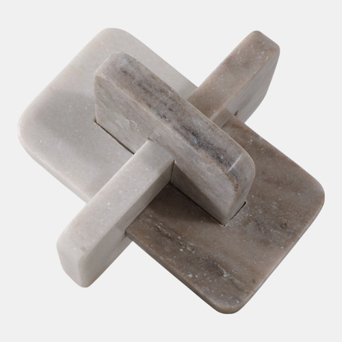 Sagebrook Home 7" Marble Knot White/beige Wishlist Create New