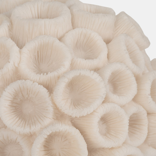 Sagebrook Home 7" Round Coral Orb Ivory Wishlist Create New