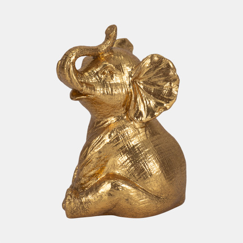 sagebrook home 7" Sitting Elephant Gold Wishlist Create New